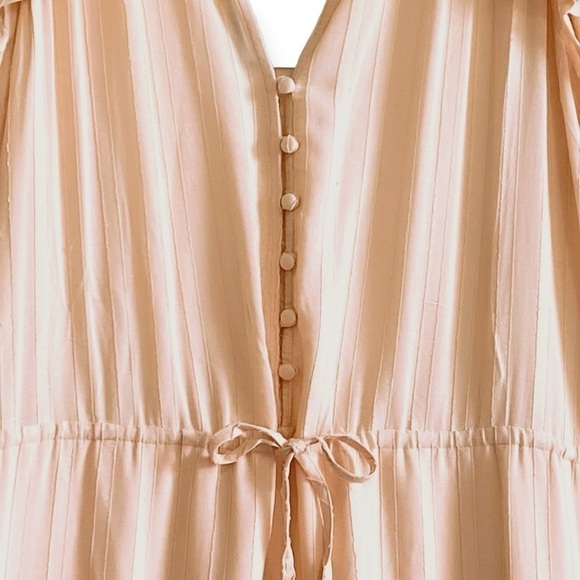 NWT PAIGE Dress Illyria Blush Color Midi Dress with ruffles Size M - Picture 10 of 14